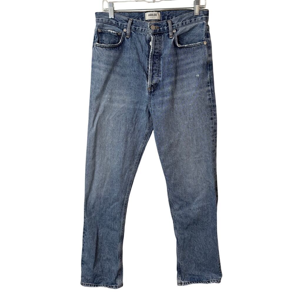 Agolde Women's 90s Jeans Straight Cotton Blue 28